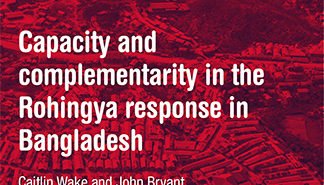 Capacity and Complementarity in the Rohingya response in Bangladesh_December 2018